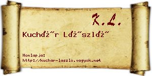 Kuchár László névjegykártya