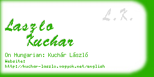 laszlo kuchar business card
